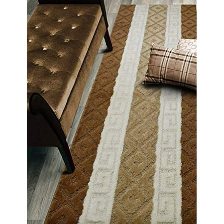 Meander Brown 26 Inch Wide X Your Choice of Length 26 Inch X 10 feet Custom Size Hallway Runner Rug Slip Resistant Meander Brown 26 Inch Wide X Your Choice of Length 26 Inch X 10 feet Custom Size Hallway Runner Rug Slip Resistant